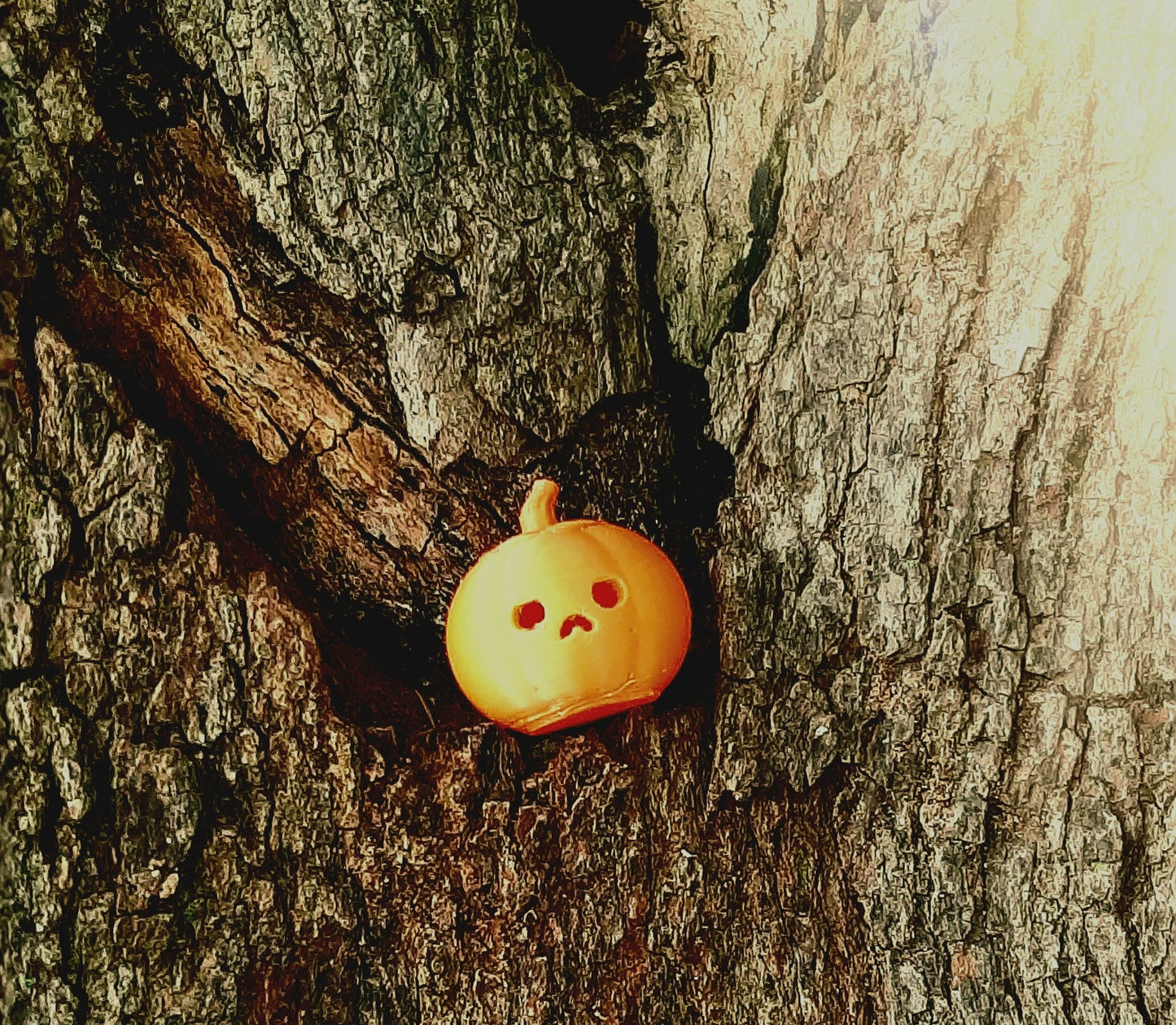 Halloween Decor - Cute Frowning Pumpkin