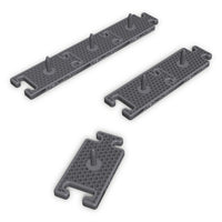 Dashboard Duck Display, 6 spike mounts in black, 3/4 view